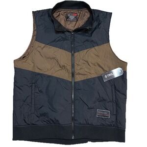 NWT Troll Co Brolin Nylon Vest Mens Extra Large Black Bison Workwear